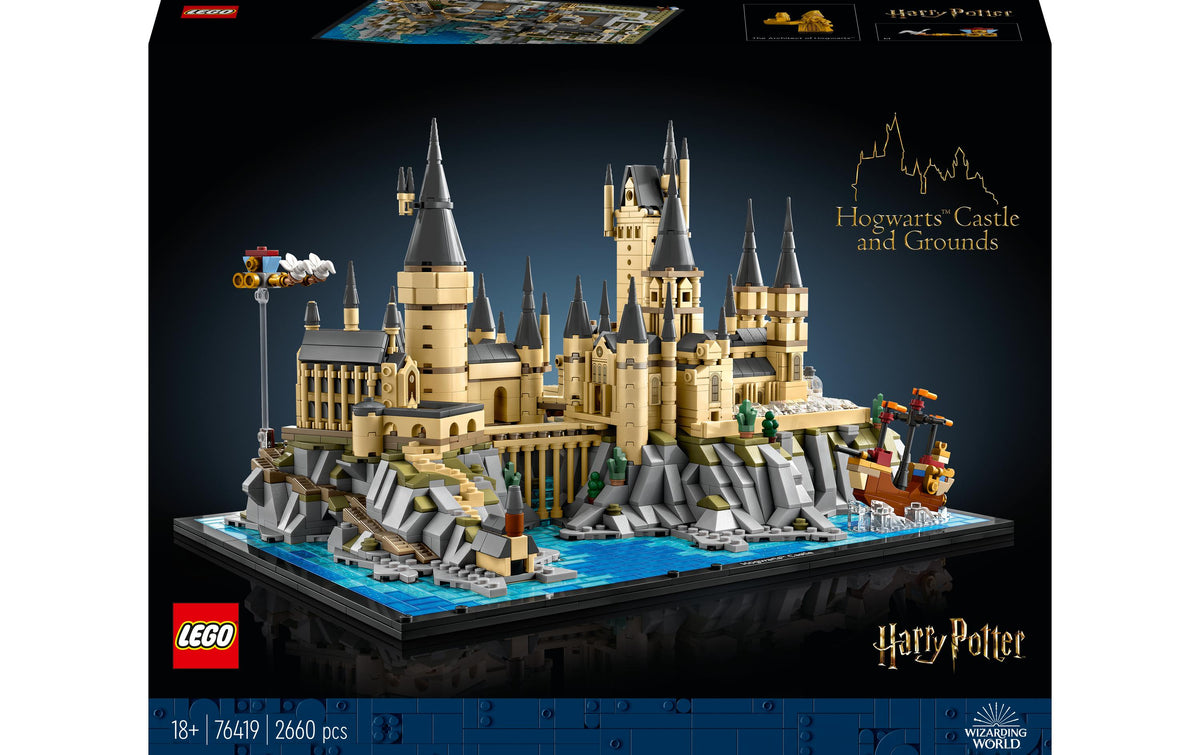 Harry Potter Schloss Hogwarts Schlossgeländ – Alter: 18+, 2660 Teile, Modell 76419