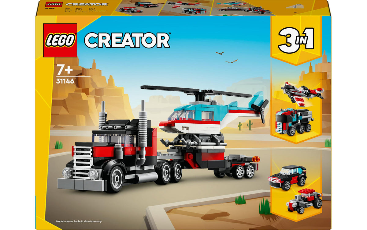 LEGO Tieflader mit Hubschrauber – LEGO Creator