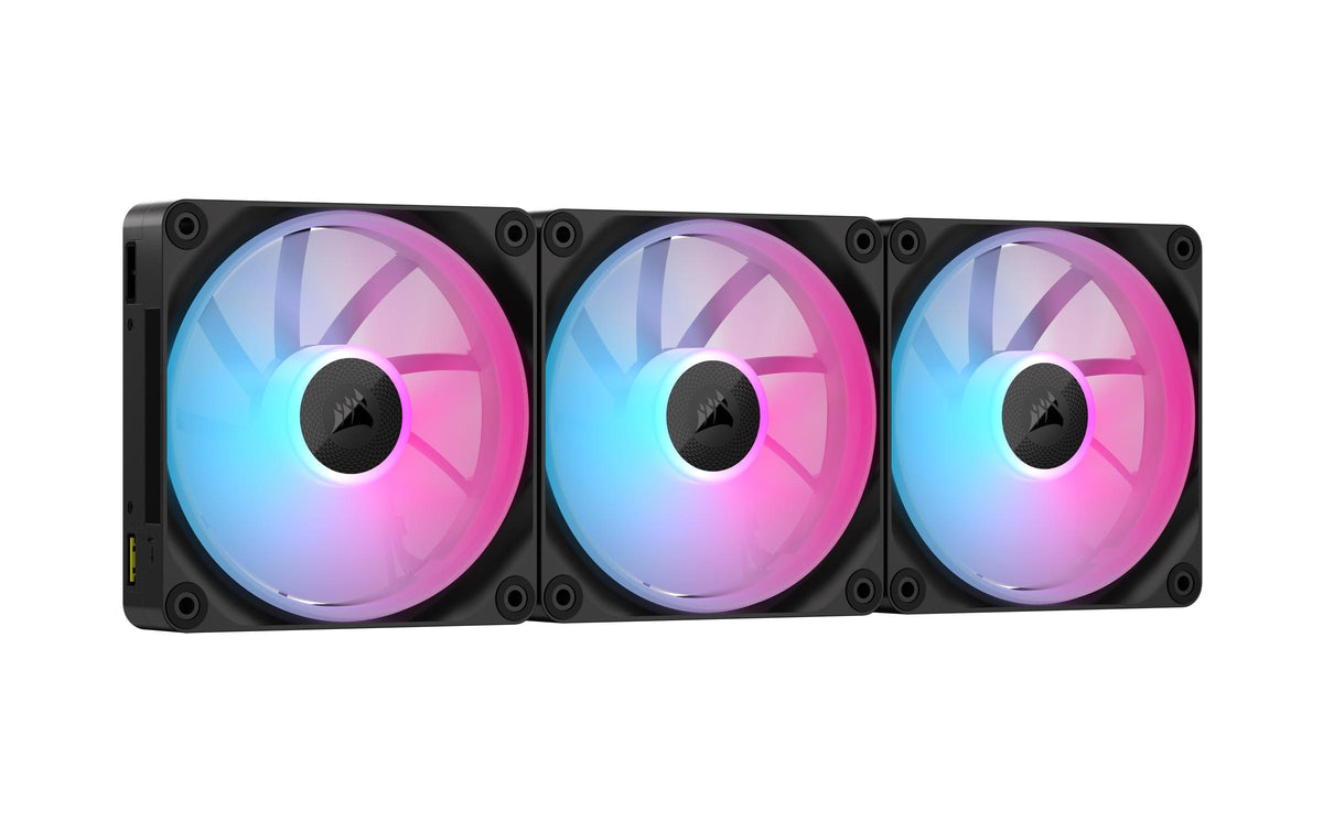 Gehäuselüfter Corsair iCUE LX120 RGB BL 3er 120x120x25mm, PWM, 2400rpm, 10-36 dBA