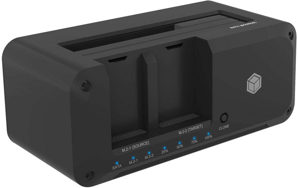 ICY BOX IB-2924MSCL-C31 Dock/Klonstation für M.2 NVMe SSD und 2.5/3.5 SATA SSD7HDD