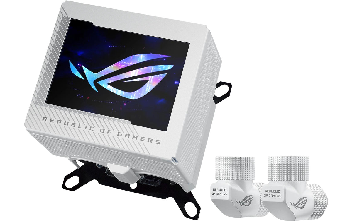 Asus ROG RYUJIN III WB WHT CPU-Wasserblock, 3.5 LCD, 2x Fittings