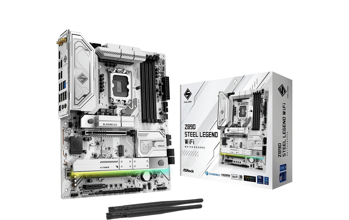 ASRock Z890 STEEL LEGEND WIFI, ATX Intel Z890, LGA1851, 4x DDR5, 1x PCI-E 5.0