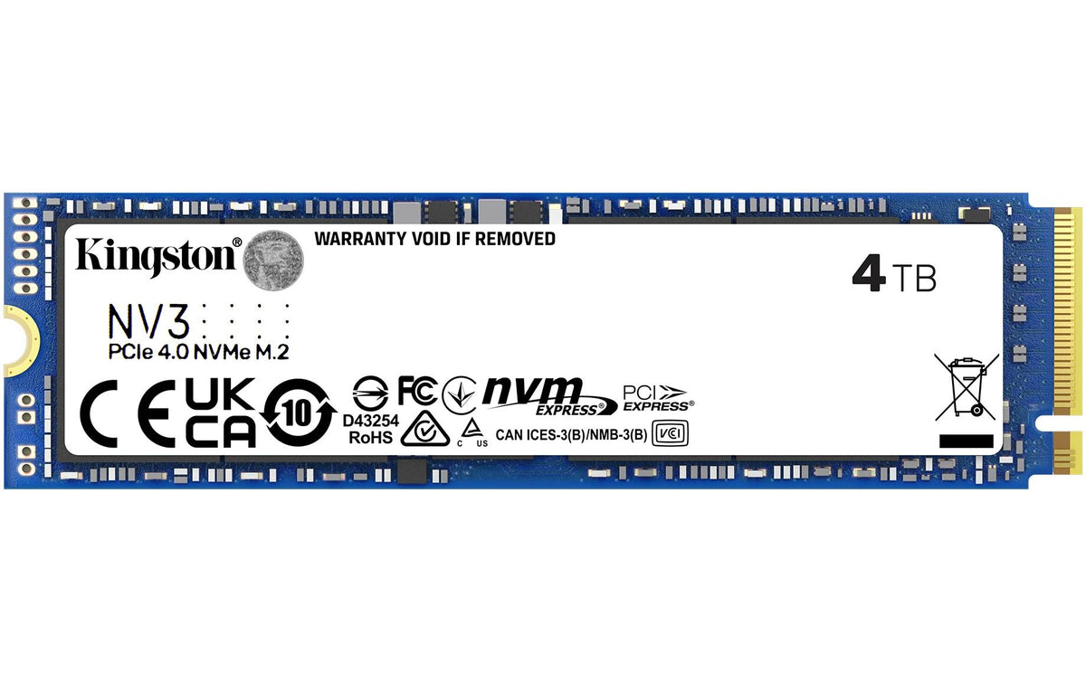 SSD Kingston NV3 4TB M.2 2280 NVMe PCIe4.0 x4, 6000/5000 MB/s