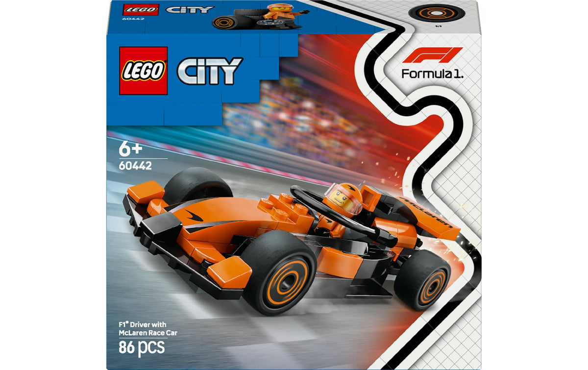 LEGO F1® Rennfahrer mit McLaren Rennauto – LEGO City Project Alicia