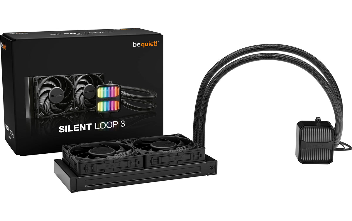 Wasserkühler be quiet! silent Loop 3 240mm kompatibel zu Intel/AMD, 2x 120mm Radiator