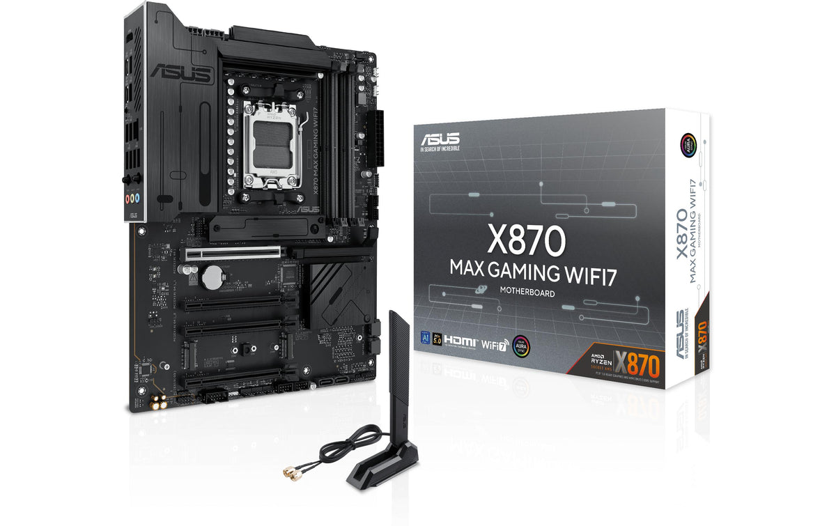 ASUS X870 Max Gaming WiFi7, ATX, AM5 AMD X870, 4x DDR5, PCIe 5.0