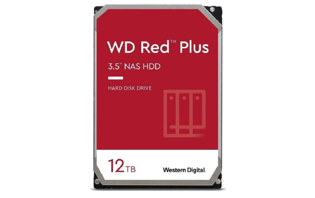 WD Red Plus 3.5 12TB SATA 6GB/s, 24x7, 7200rpm, 512MB Cache, CMR