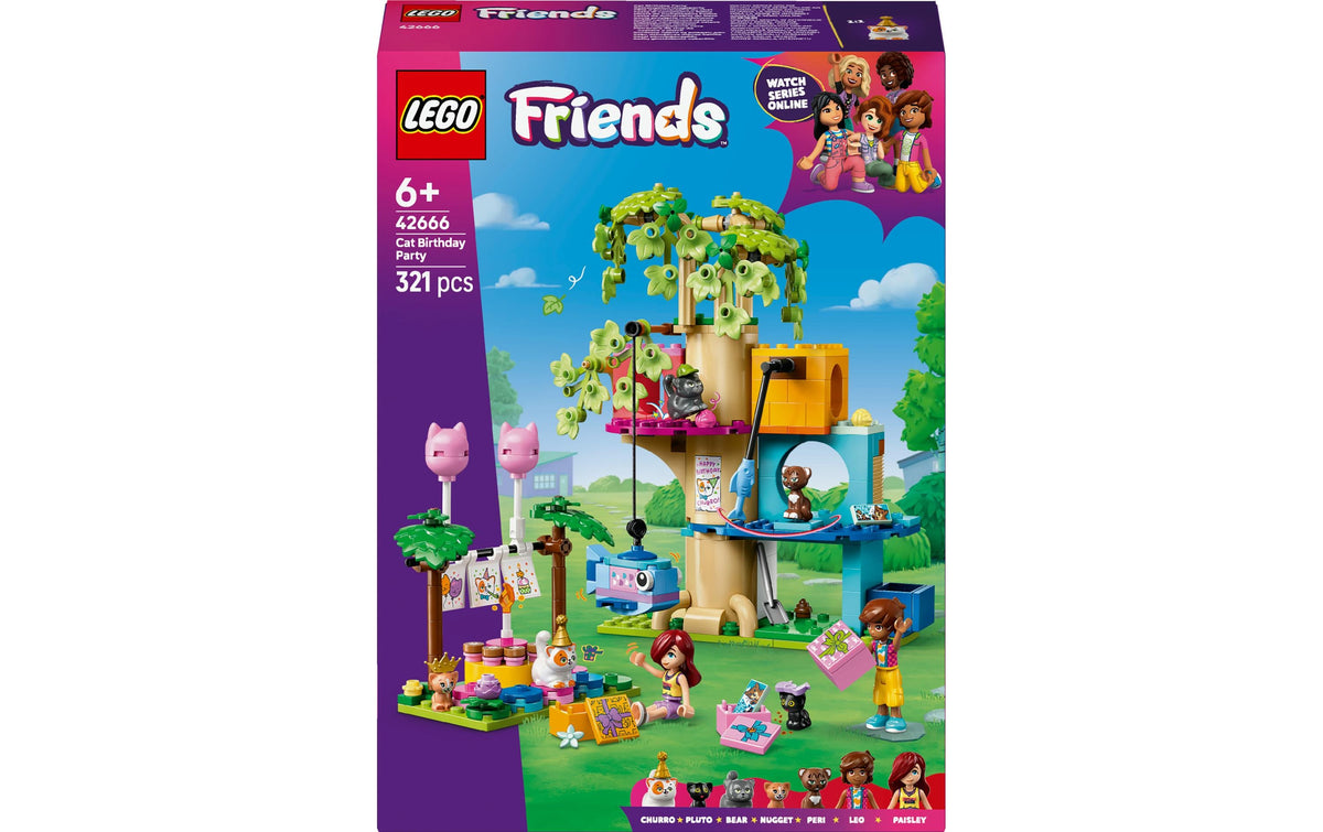 LEGO Katzengeburtstagsparty & Baumhaus – LEGO Friends