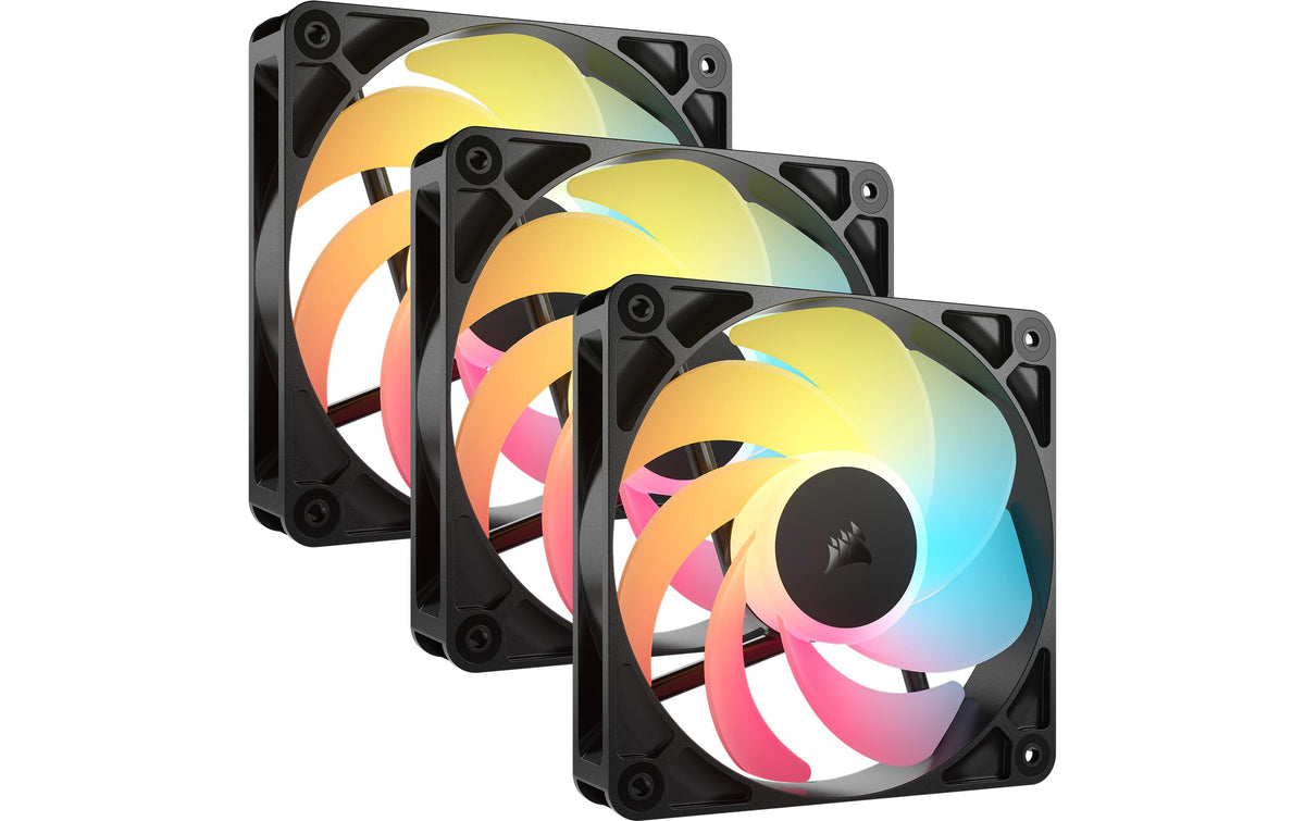 Gehäuselüfter Corsair R5 120-R ARGB Schwarz 120x120x25mm, PWM, 2100rpm, 10-34.6 dBA