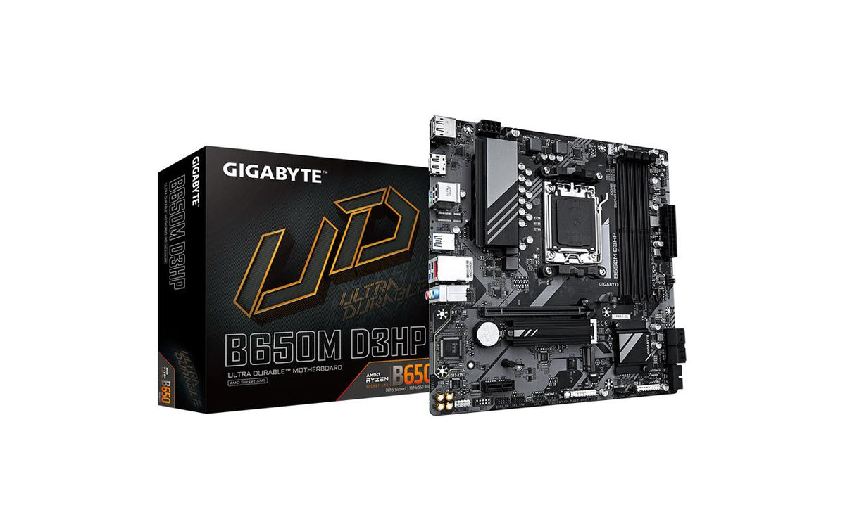 Gigabyte B650M D3HP, µATX AM5, AMD B650, 4x DDR5, PCIe 4.0