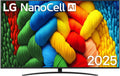 LG TV UN 86NANO81A6A 86 4K UHD, Direct LED, 1-pole