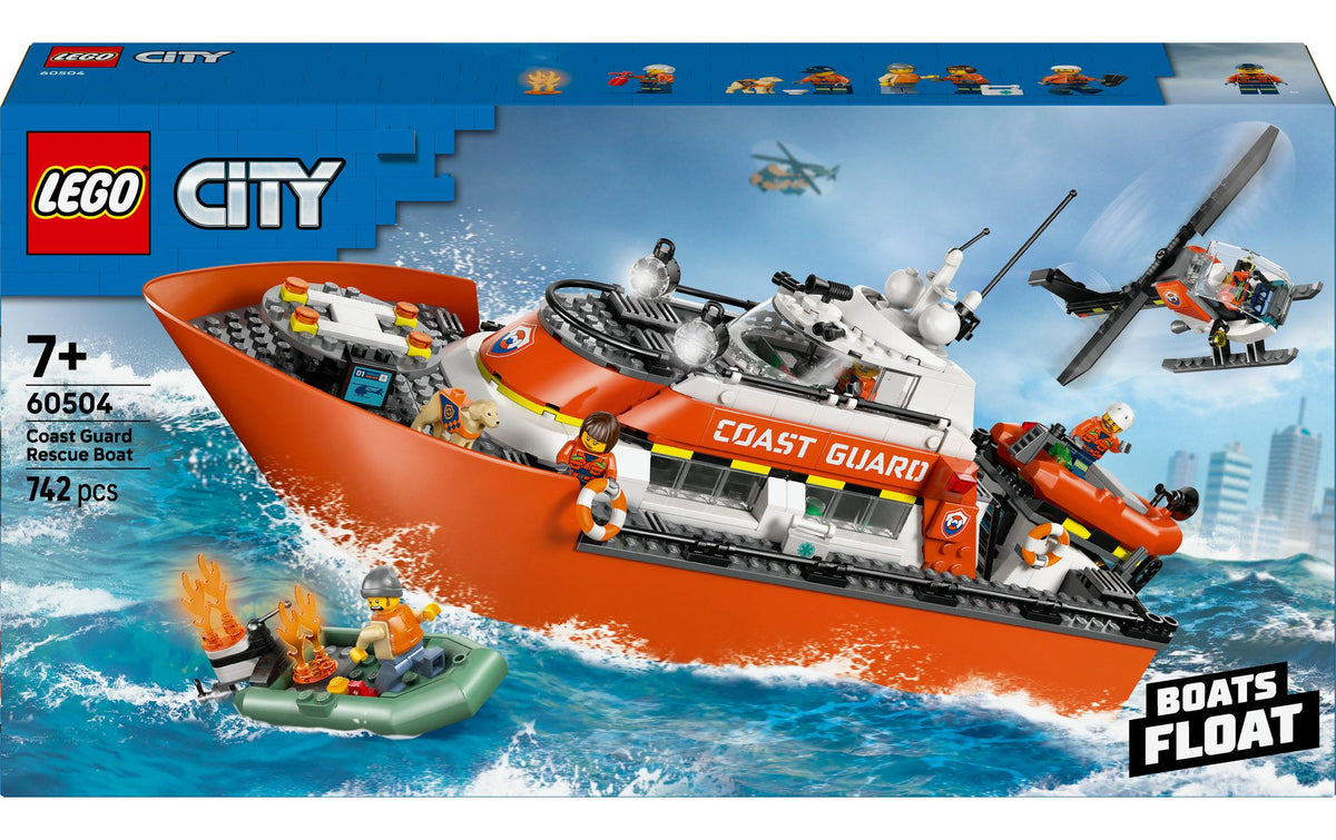 Rettungsboot der Küstenwache mit Heli – LEGO City Exploration