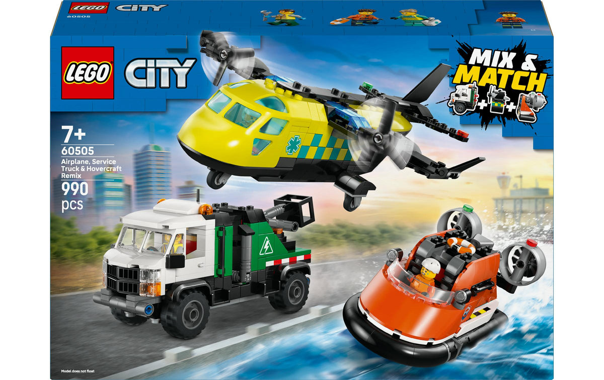 Flugzeug, Wartungsfahrzeug, Luftkissenboot – LEGO City Fahrzeuge