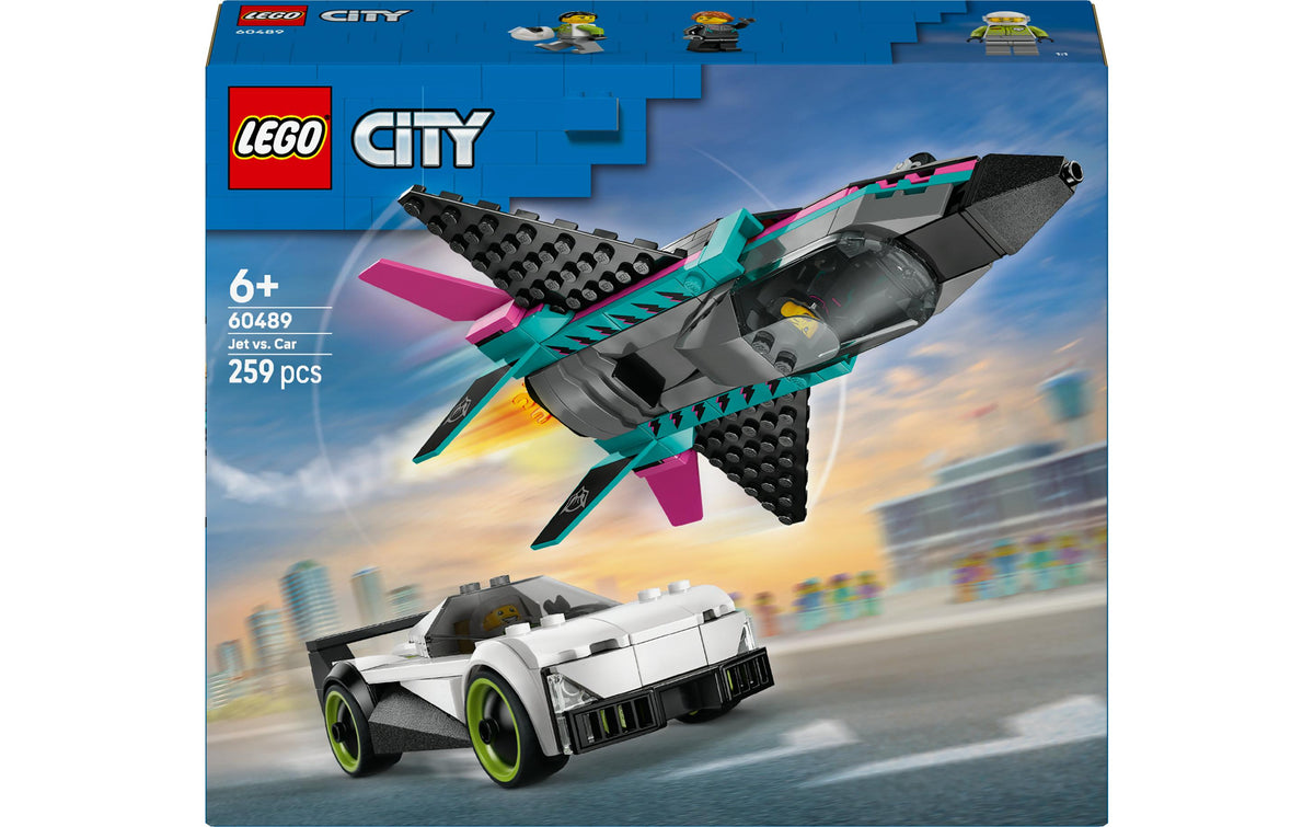 Düsenflieger vs. Rennauto – LEGO City Fahrzeuge