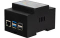 JOY-IT Hutschienen Gehäuse RB-CASEP5-07B Schwarz, für Raspberry Pi 5, DIN-Rail, Fan