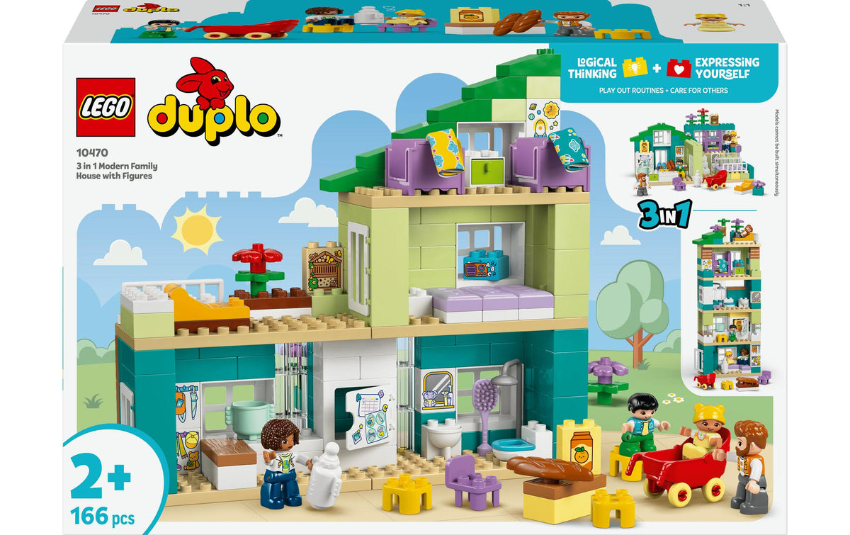 Modernes Familienhaus mit Figuren3-in-1 – LEGO DUPLO