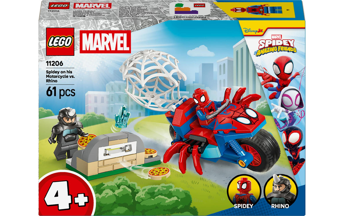 Spidey auf Motorrad vs. Rhino – LEGO Spidey und Seine Super-Freunde
