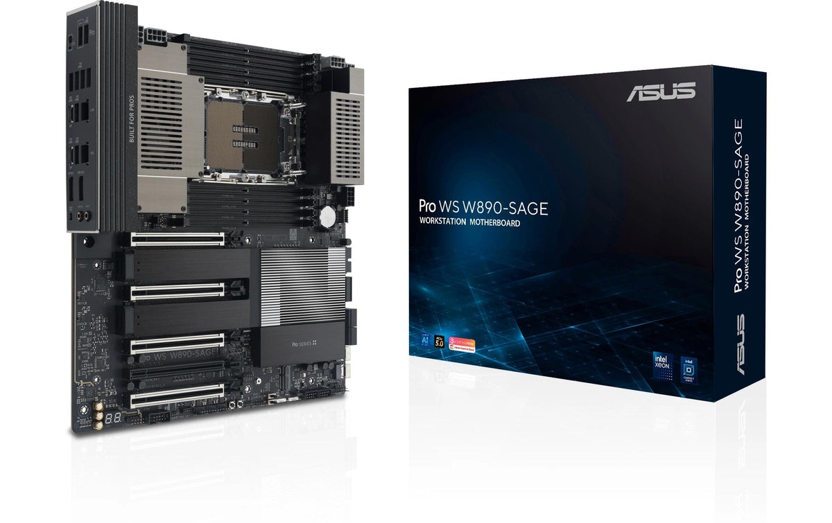 ASUS PRO WS W890-SAGE, EEB, LGA4710-2 Intel W890, 8x DDR5, 4x M.2, 4x PCIe 5.0