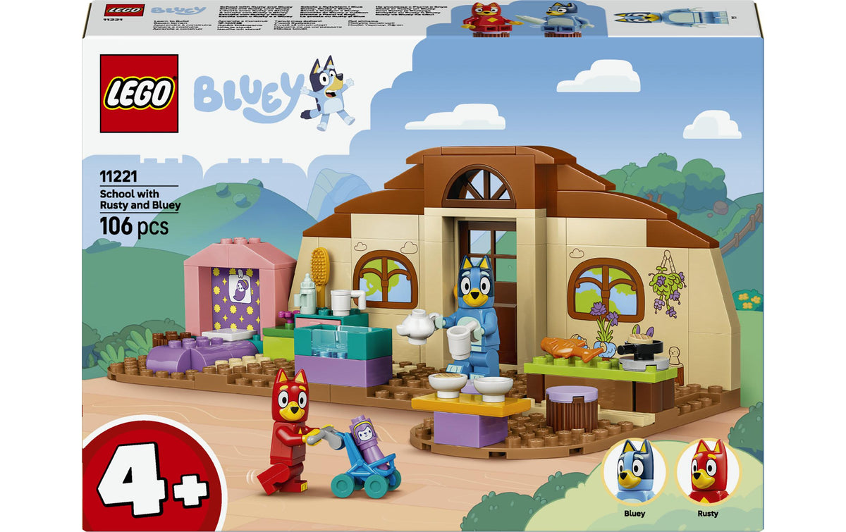 Schule mit Rusty und Bluey