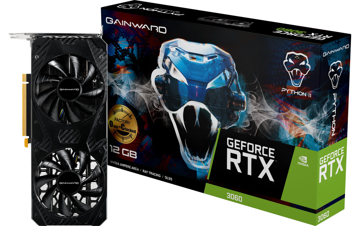 Gainward RTX3060 Python II OC, 12GB GDDR6 GeForce RTX3060, 3x DP, 1x HDMI