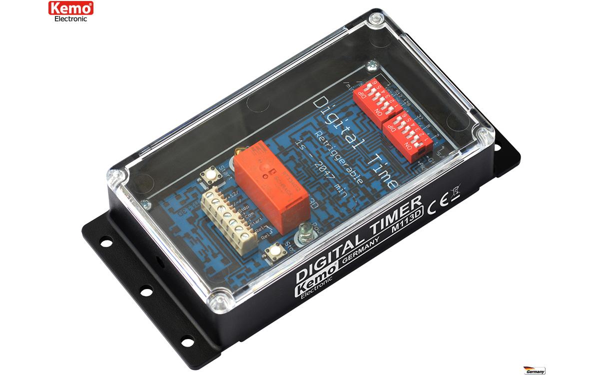 Kemo Electonic Zeitschalter M113D Digital, 12 V/DC