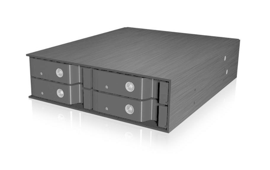 ICY Box Backplane 2.5 IB-2240SSK Alu-backplane im Formaf, für 4 SATA/SAS-HDD