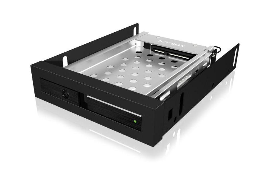 ICY BOX Wechselrahmen 2.5 IB-2217STS für SATA-HD, schwarz, in 3,5 Einschub