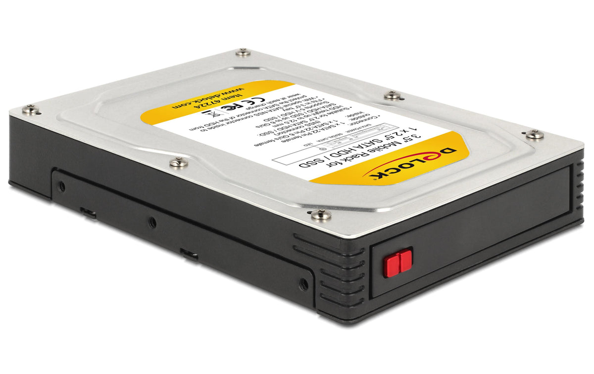 Delock Wechselrahmen für 1 x 2.5HDD/SDD passend für 3.5 Schacht, Hot-Swap