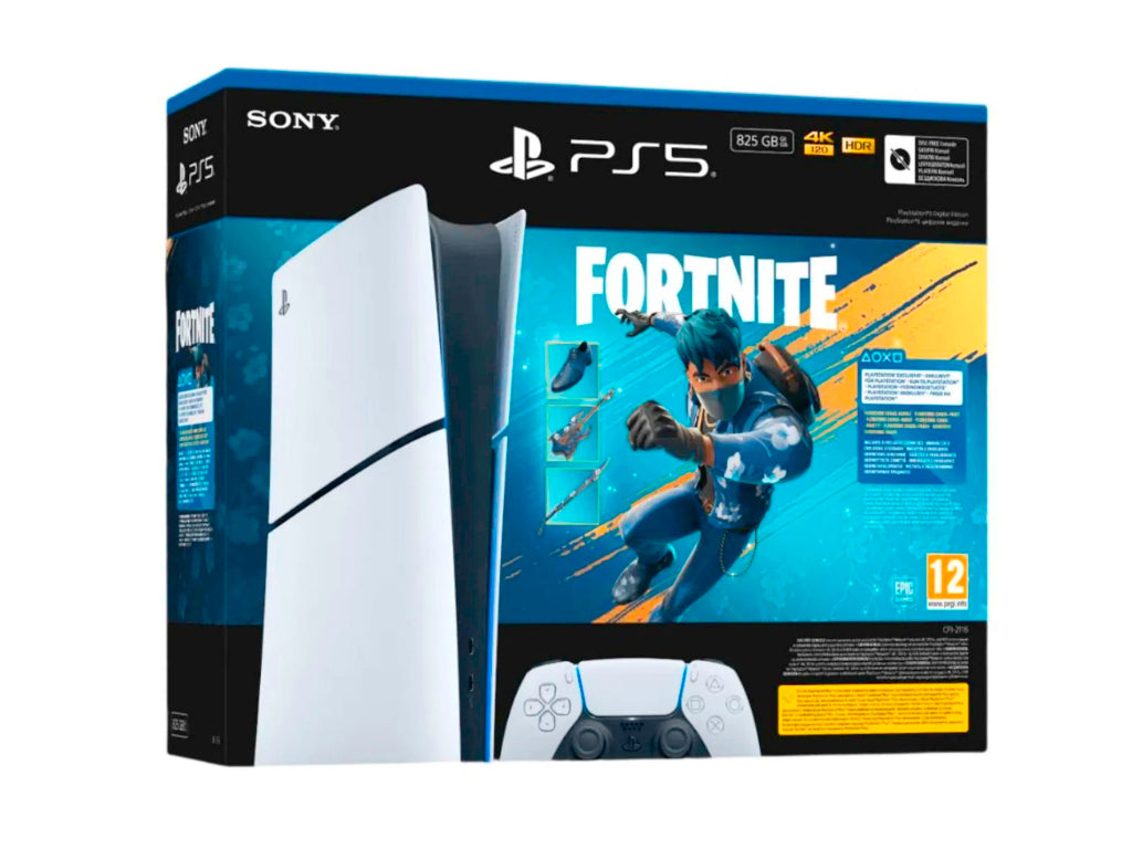PLAYSTATION 5 DIGITAL ED 825 GB Fortnite Cobalt Bundle